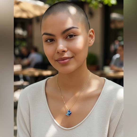 Upcycled Jewelry - Upcycled Louis Vuitton Zipper Pulls and LV Charms on GP Silver 925 Necklace